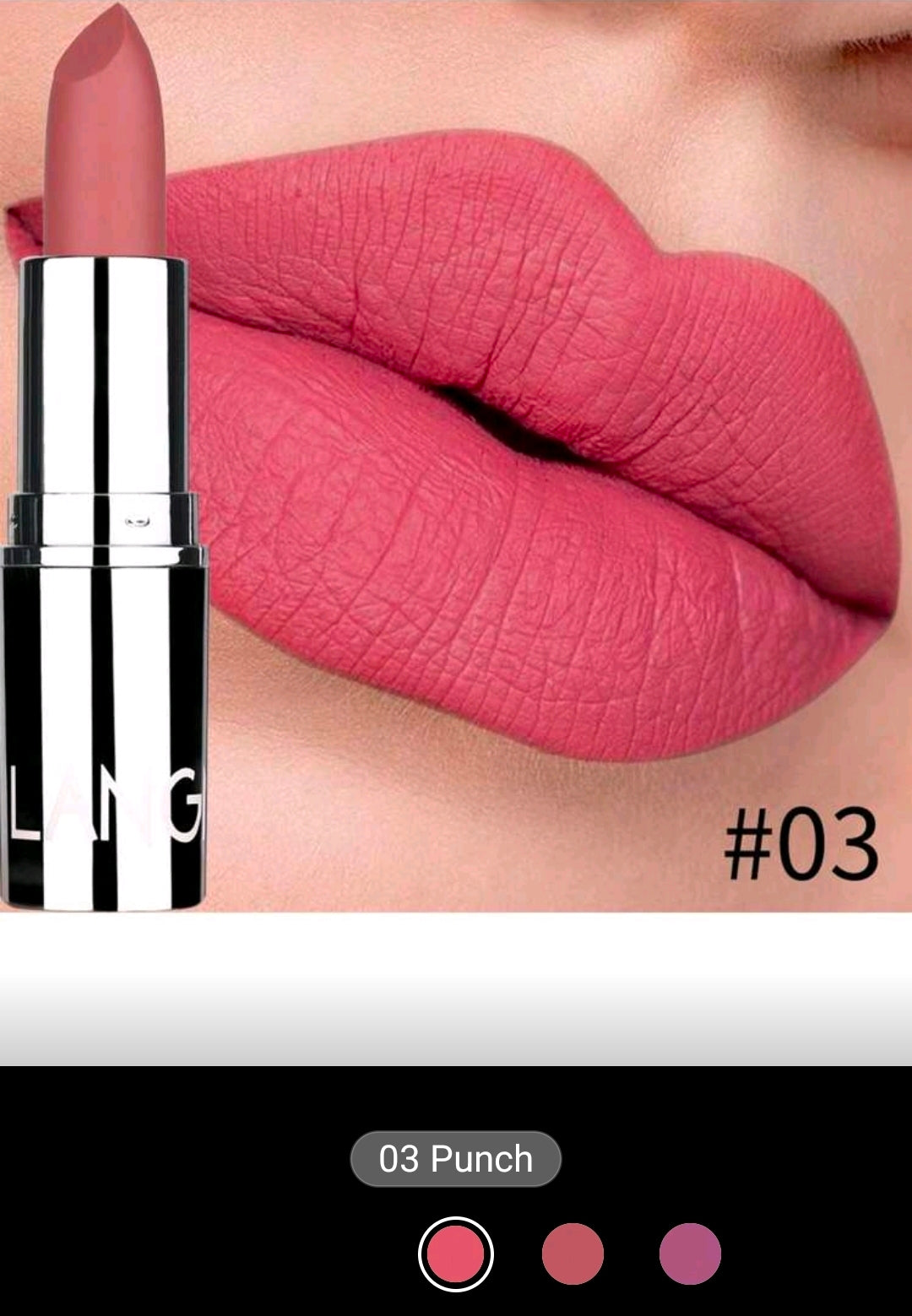 LANGMANNI Velvet Matte Lipstick | High-Pigment, Long-Wear Finish