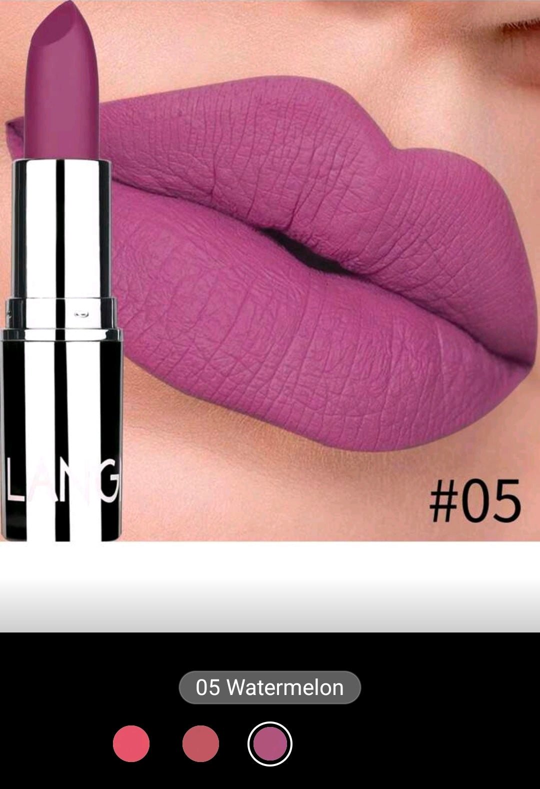 LANGMANNI Velvet Matte Lipstick | High-Pigment, Long-Wear Finish