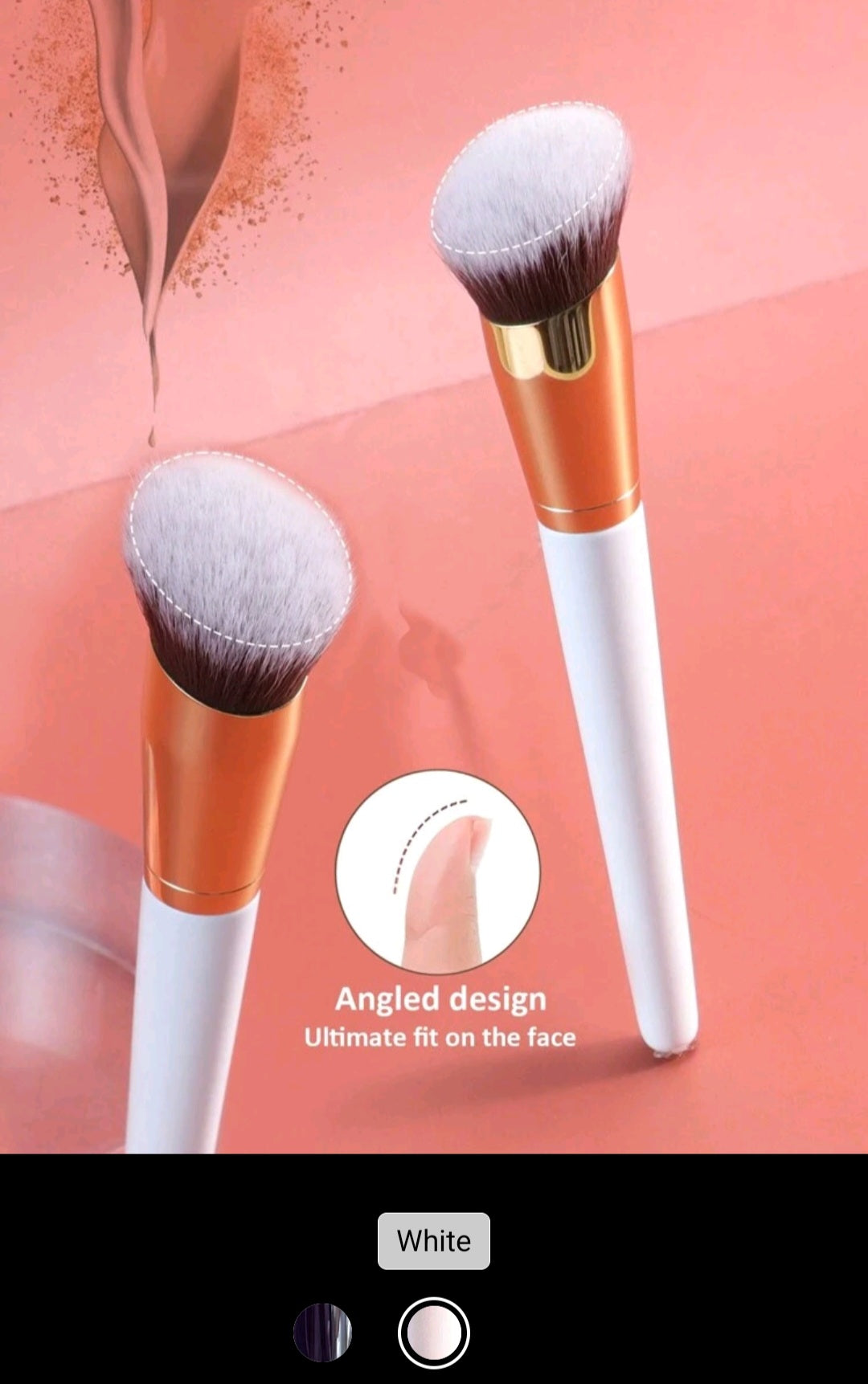 Makeup brushes including brush holder