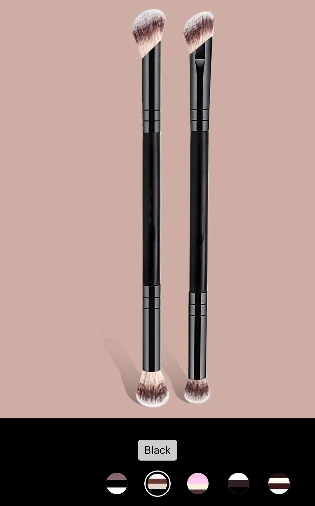 Makeup brushes including brush holder