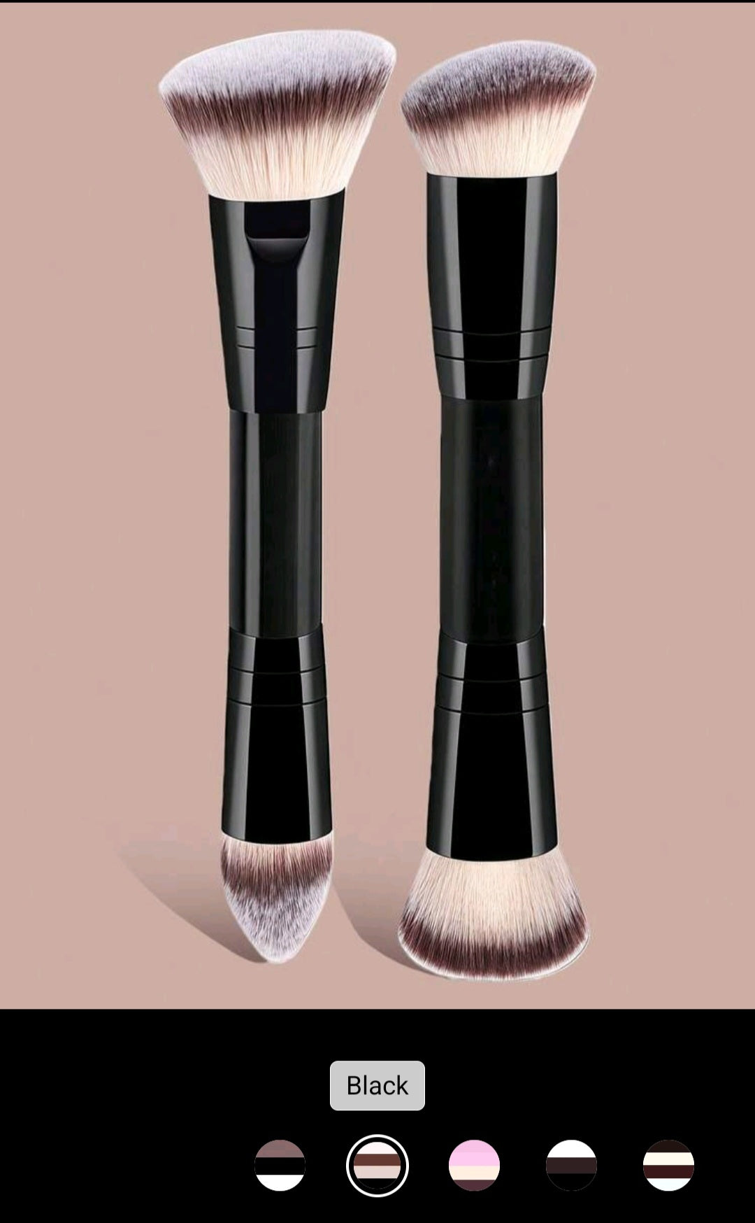 Makeup brushes including brush holder