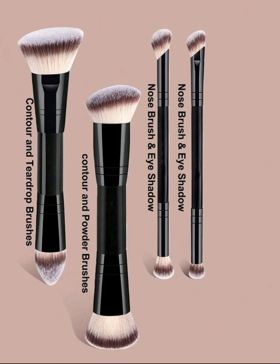 Makeup brushes including brush holder