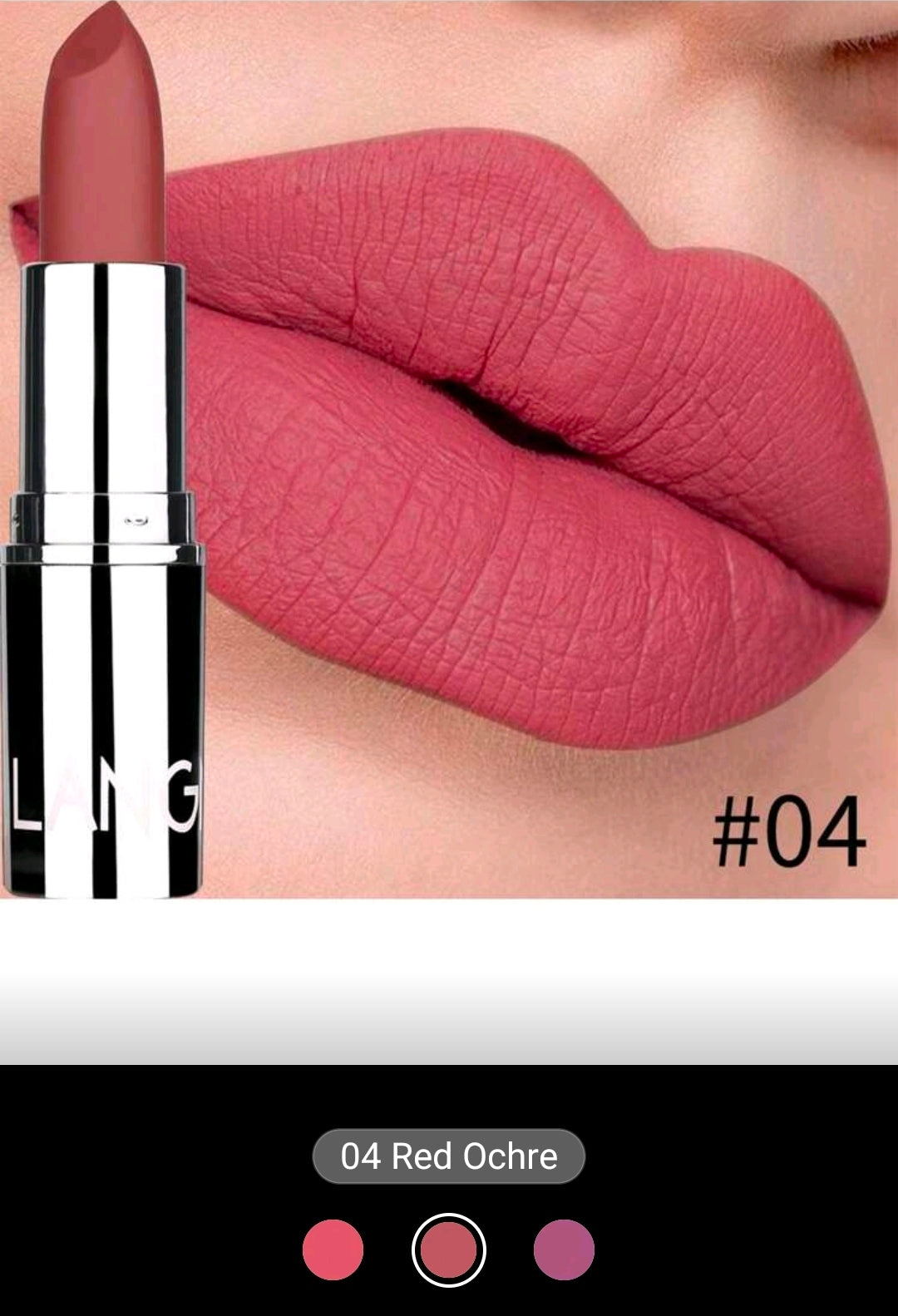LANGMANNI Velvet Matte Lipstick | High-Pigment, Long-Wear Finish